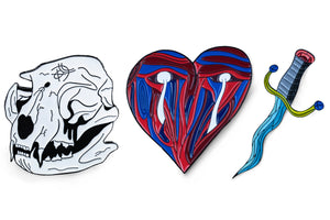 Set of 3 Pins Collection
